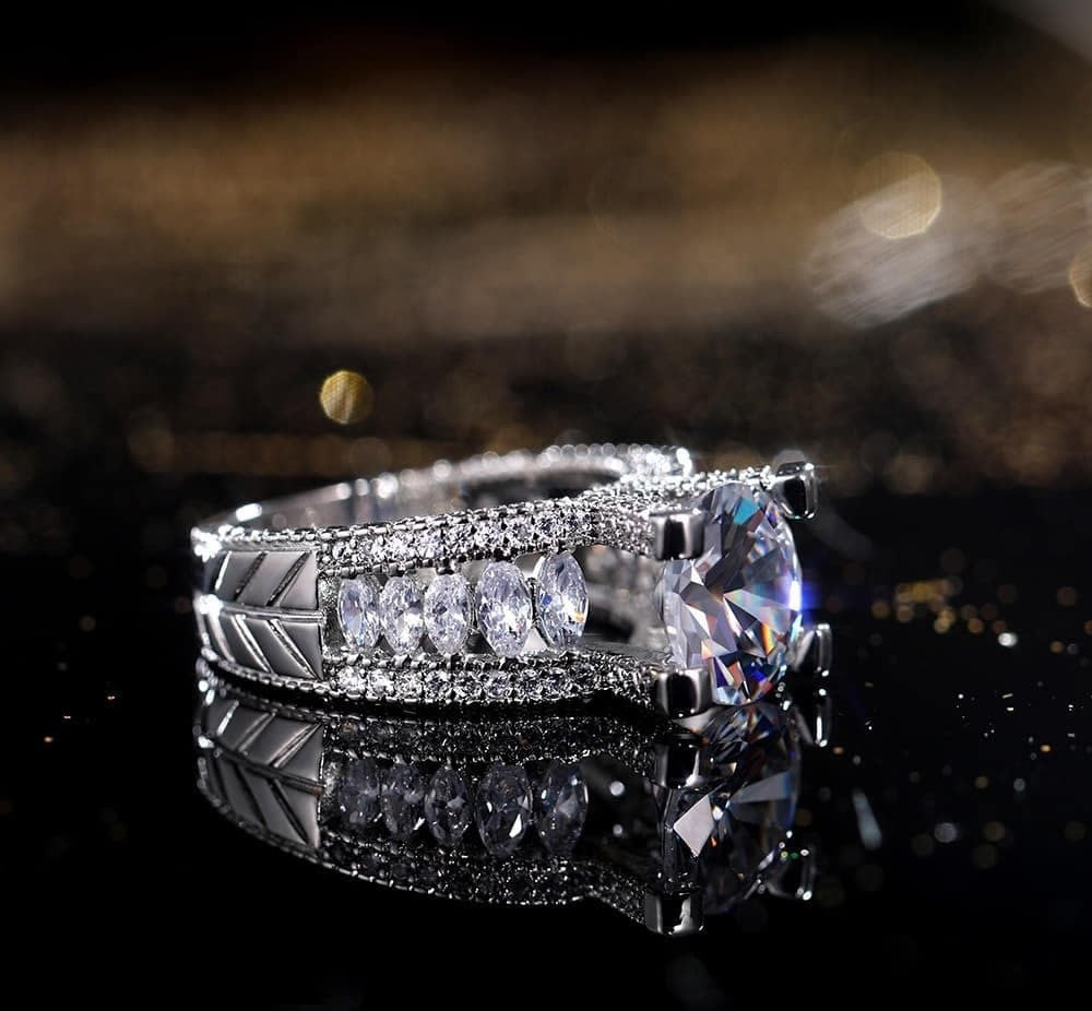 Cathedral Zircon Ring