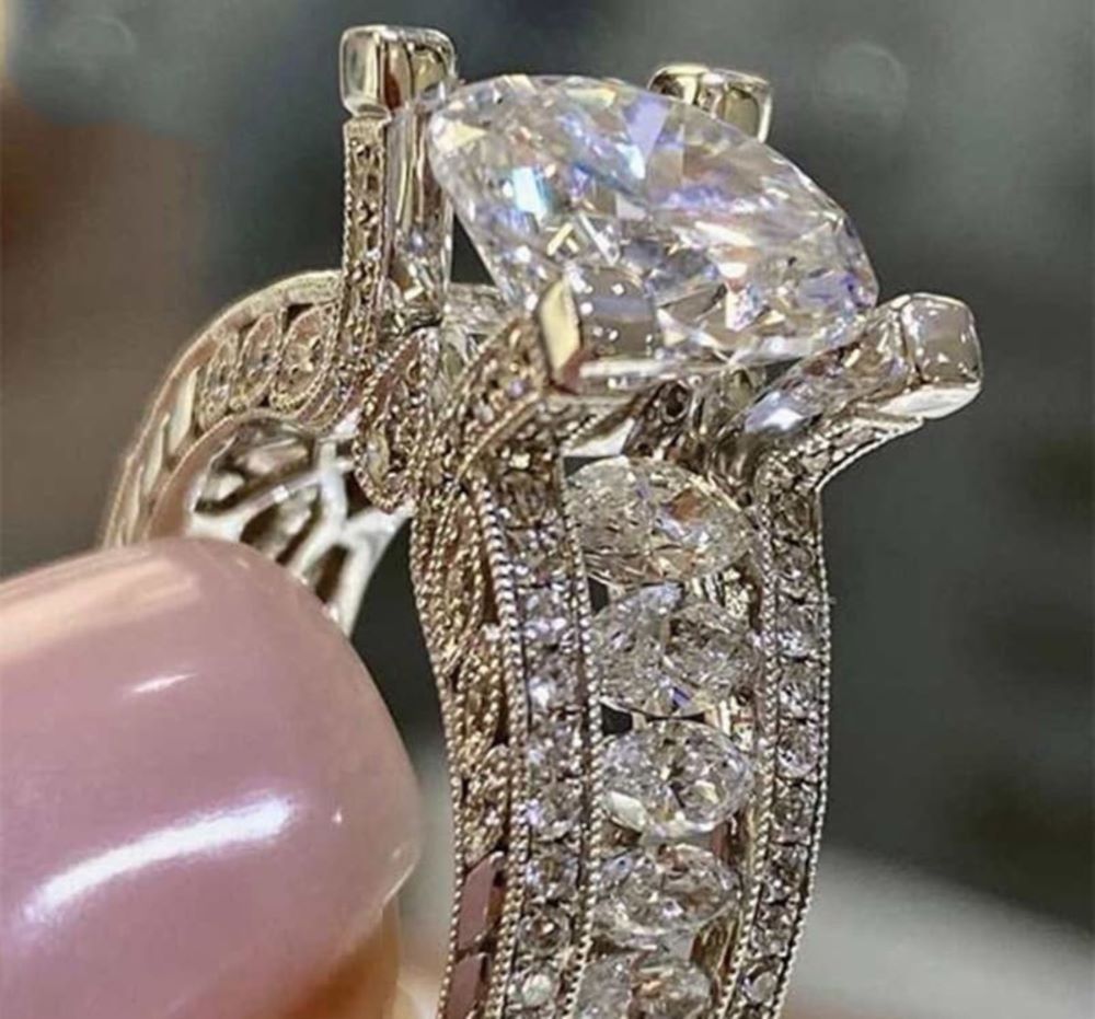 Cathedral Zircon Ring