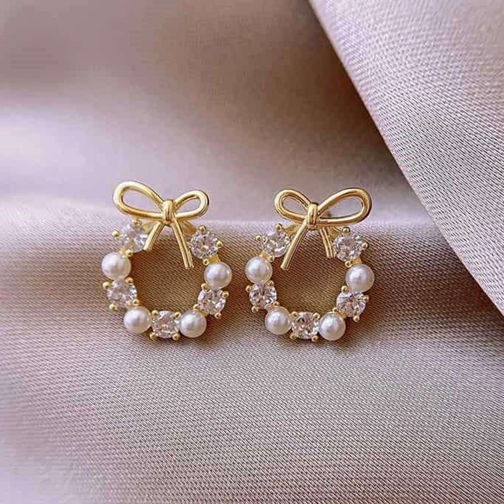 04 Pearl Bow Tops Pair