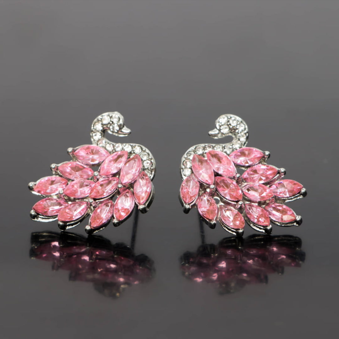 13 Zircon Tear Duck Tops Pair Pink
