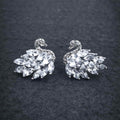 12 Zircon Tear Duck Tops Pair Black and White