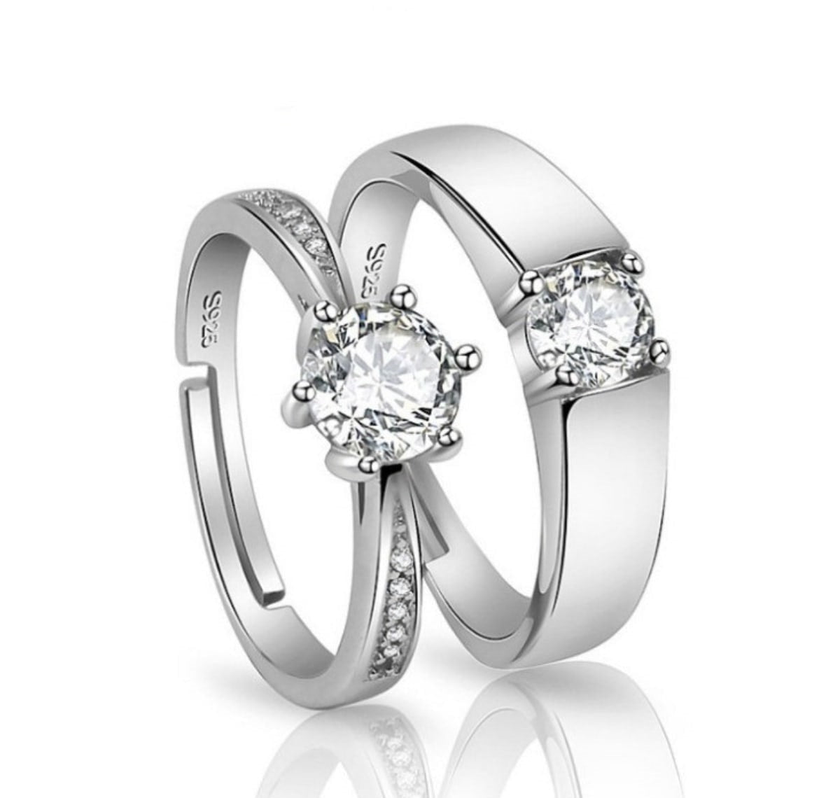 Crsnt ZFQ Adjustable Couple Rings – Stylish Matching Bands for Couples