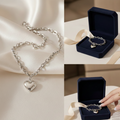 Silver Heart Promising Necklace 02