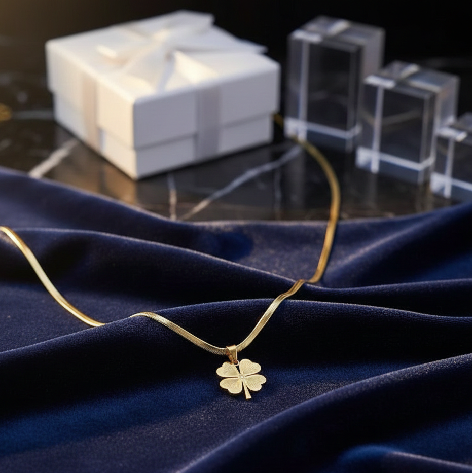 Gold DGF Flower Pendant