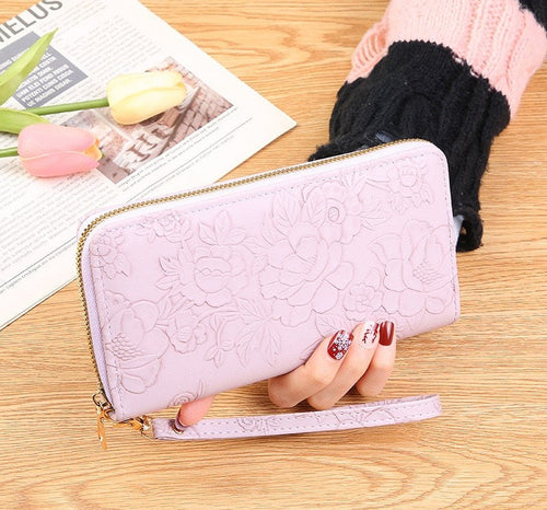 010- Crsnt LMP Printed Flower Women Clutch HBGH