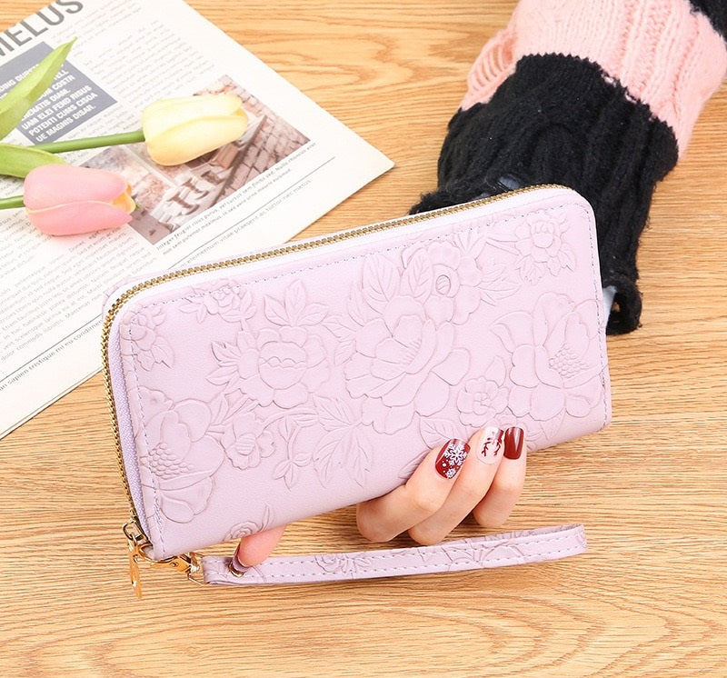 010- Crsnt LMP Printed Flower Women Clutch HBGH