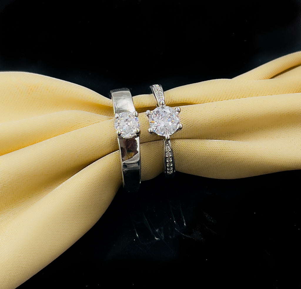 Crsnt ZFQ Adjustable Couple Rings – Stylish Matching Bands for Couples