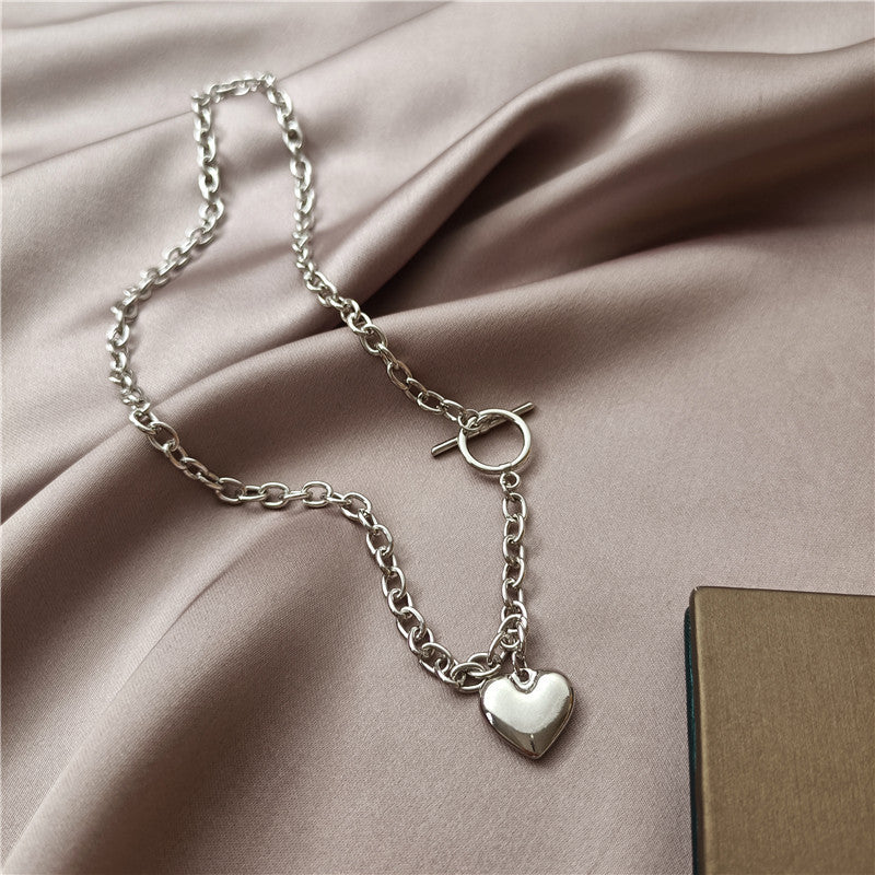 Silver Heart Promising Necklace 03