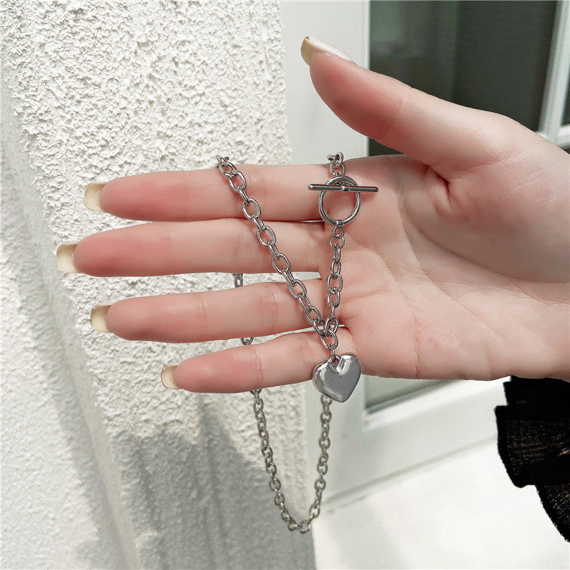 Silver Heart Promising Necklace 03