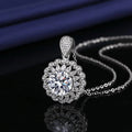 Round Stone Pendant With Chain