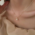 Elegant Square Shell Pendant