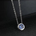 Round Drop Pendant With Chain
