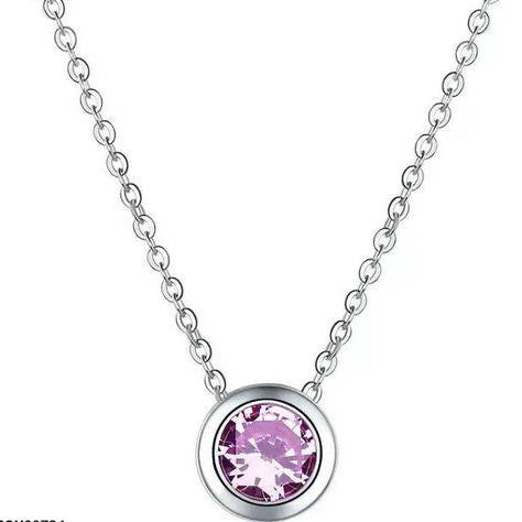 Round Drop Pendant With Chain