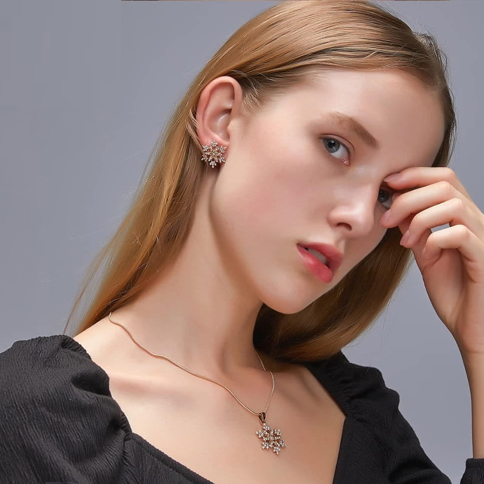 QWN Snow Pendant set
