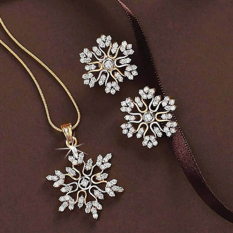 QWN Snow Pendant set