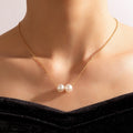 Two Ball Pendent With Chain
