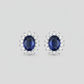 Royal Blue Zircon Luxury Pendent Set