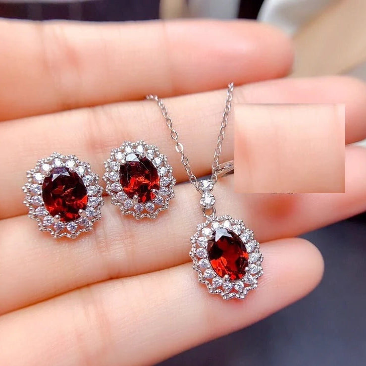 Oval Pendent Set