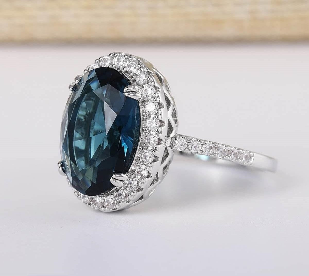 Zircon Oval Imp Ring