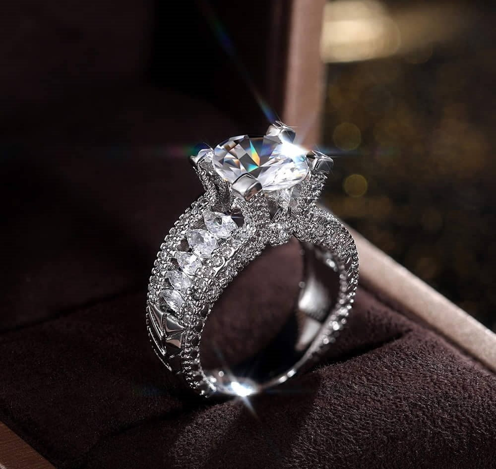 Cathedral Zircon Ring