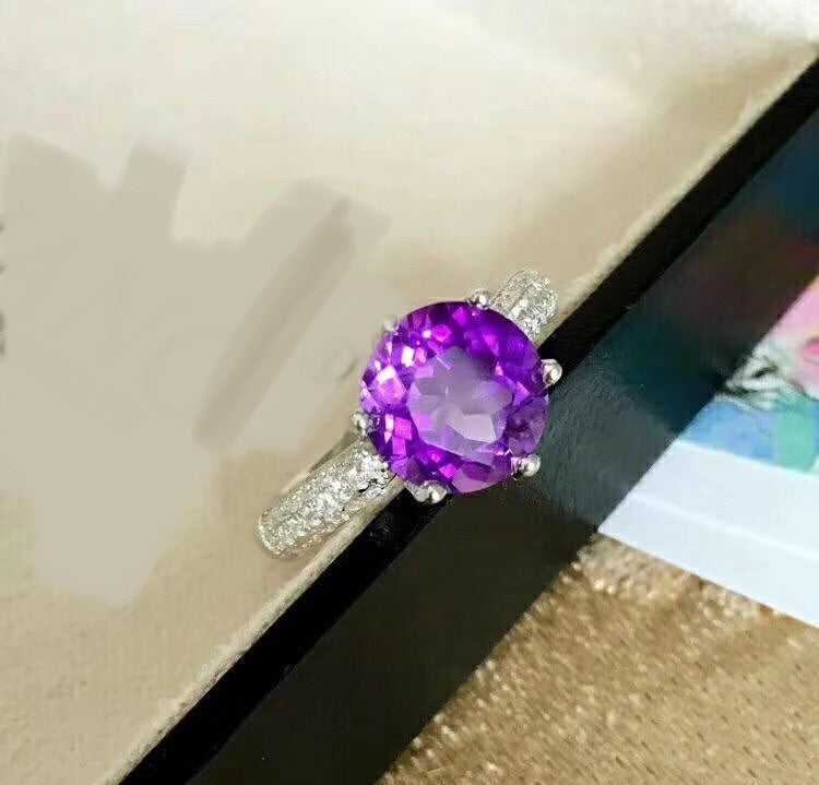 Crsnt KRL Adjustable Round Ring – Elegant Silver-Plated Ring for Women