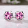 09 Cushion Stud Tops Pair PINK
