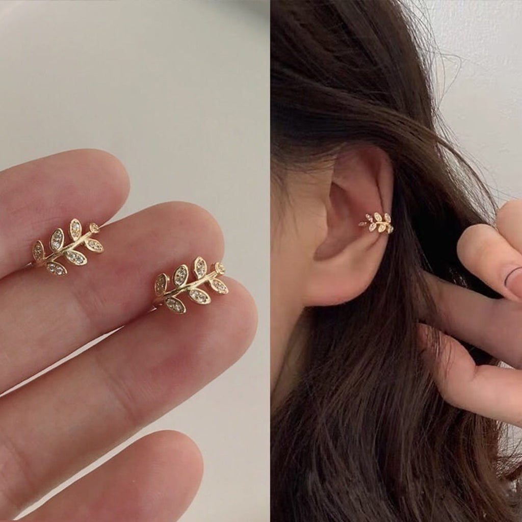 10 Leaf Single Ear Cuff