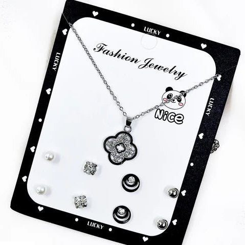 FNG Flower Pendent Set