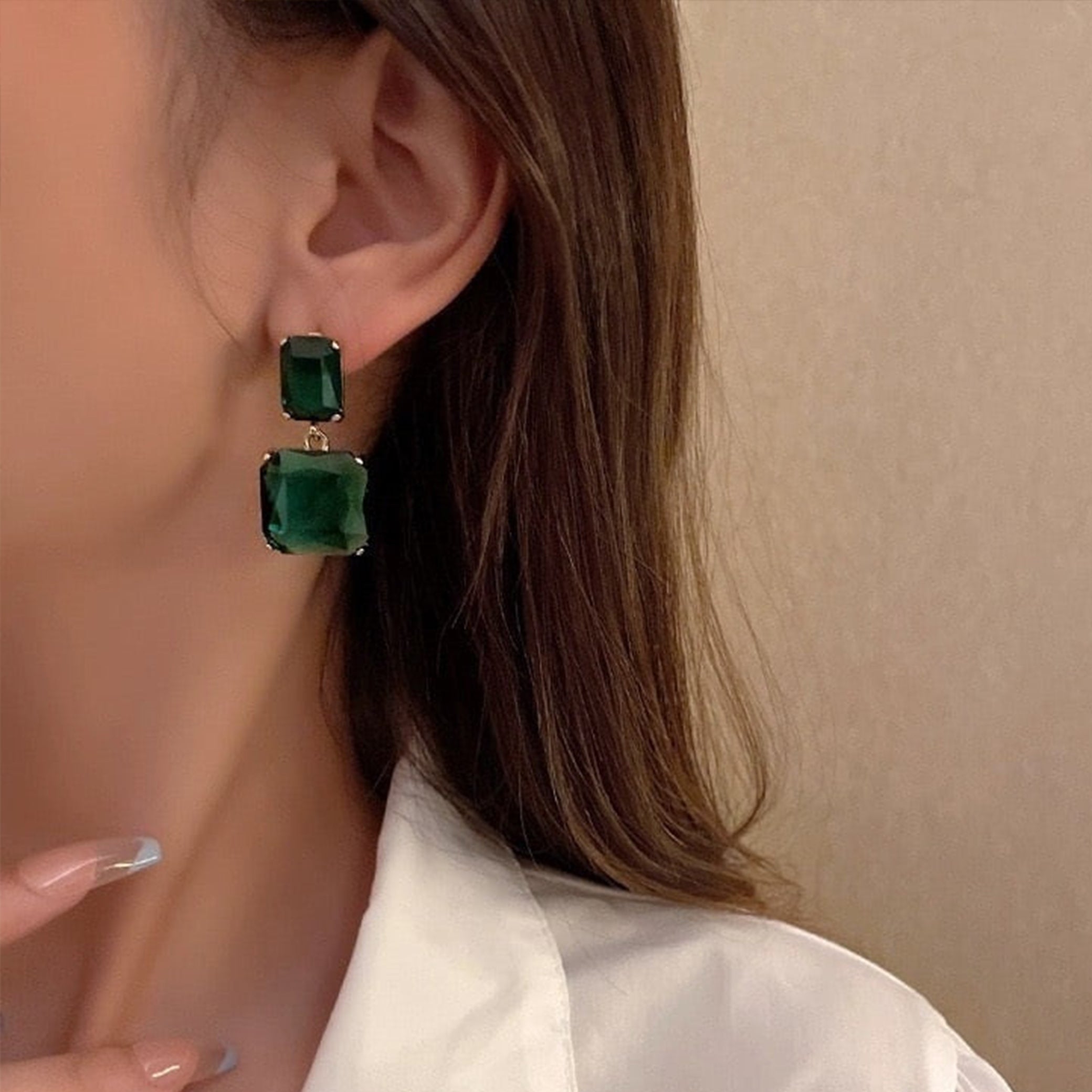 07 SYB Emerald Teardrop Earrings