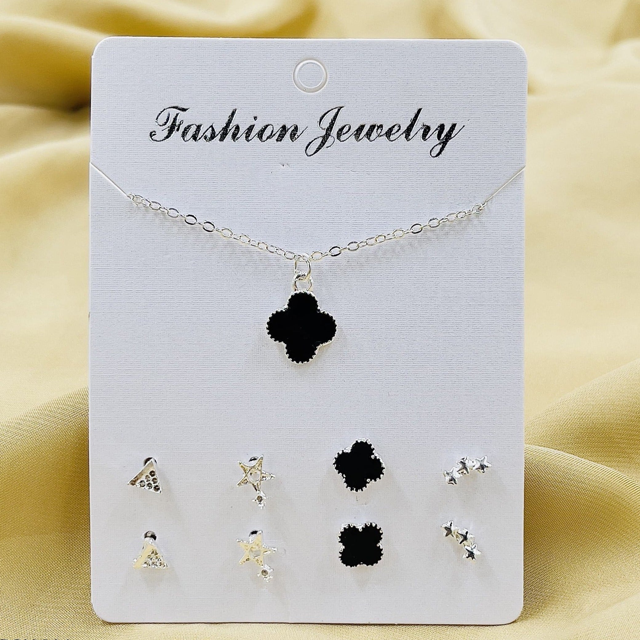 06  Clover Triangle/Cross/Star Pendant With Tops