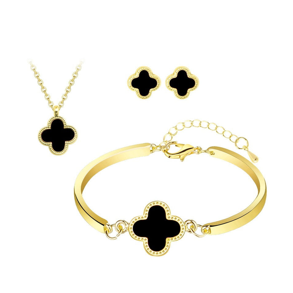 Black Gold Clover Set