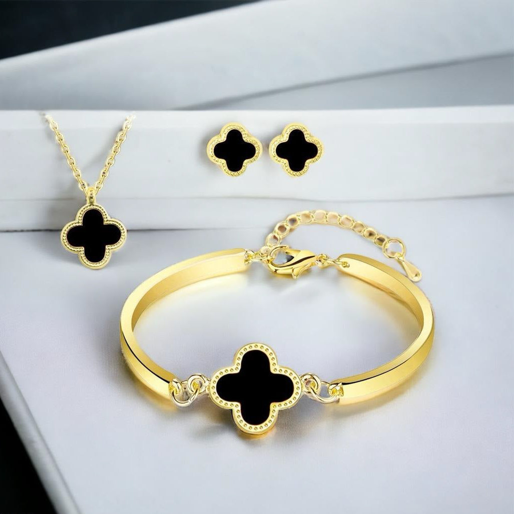 Black Gold Clover Set