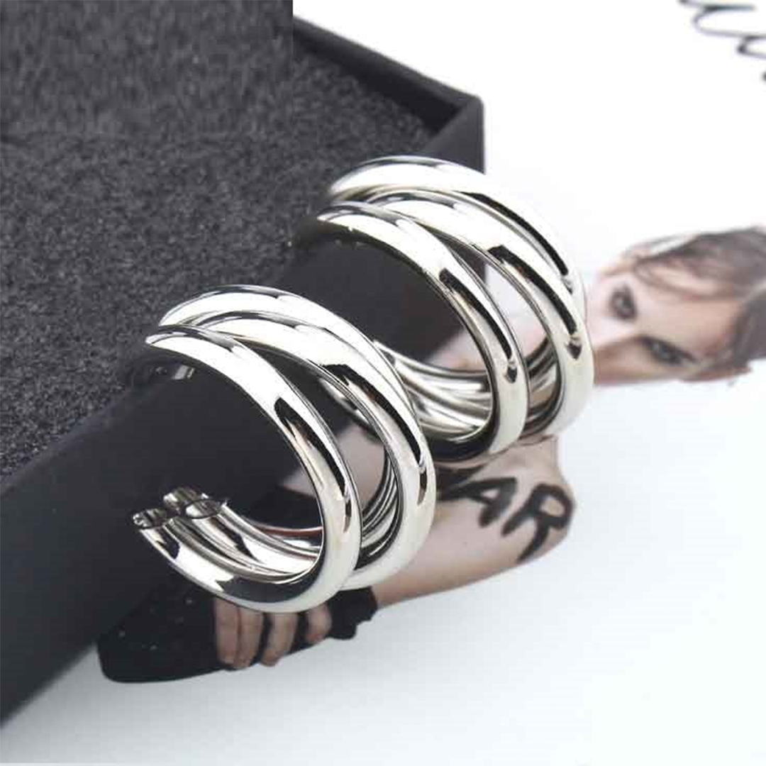 CRSNT  YYE Ear Hoops Pair Silver