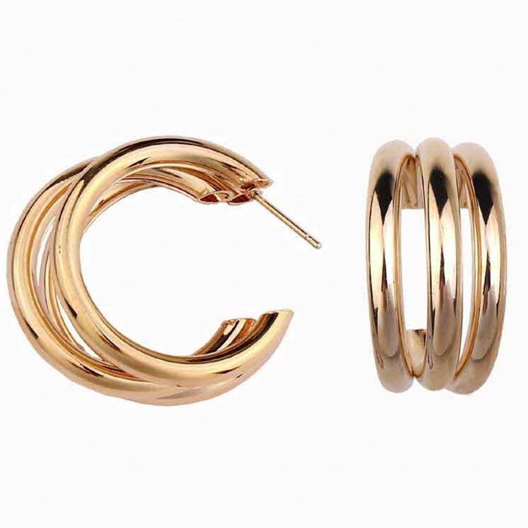 CRSNT  YYE Ear Hoops Pair Gold